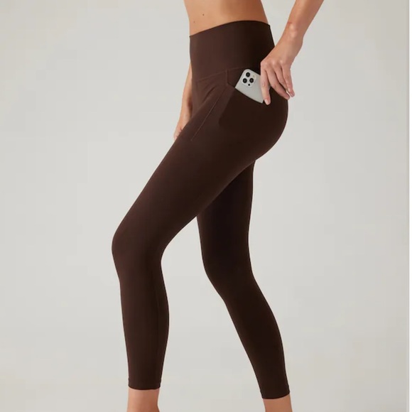 Salutation Stash 7/8 Tight Brown Athleta Leggings - Picture 2 of 8